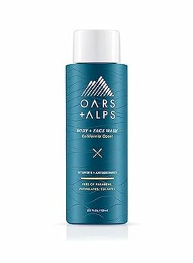Oars + Alps Men's Moisturizing Body and Face Wash， Skin C