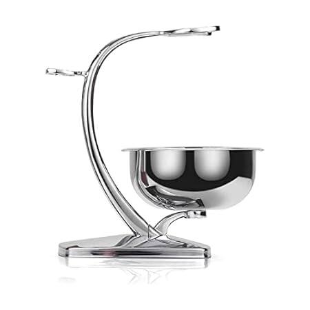 GRUTTI Shaving Brush Razor Stand with Soap Bowl， Safety M