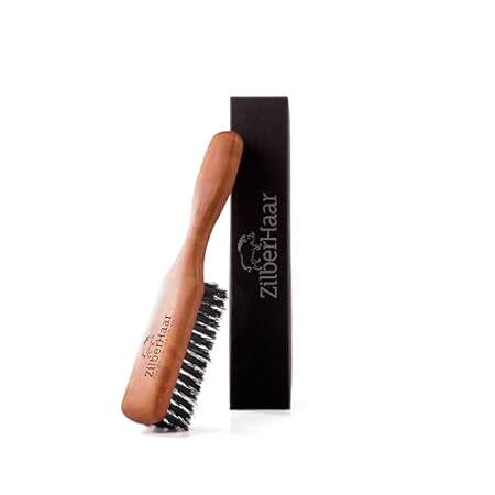 Beard Brush by ZilberHaar - Stiff Boar Bristles - Beard G