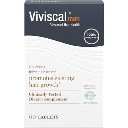 Viviscal Men's Hair Growth Supplements for Thicker， Fulle
