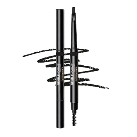 2 Pack Mens Eyebrow Pencil Black， Easily Shape Define Fil