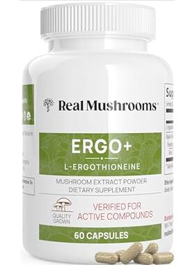 Real Mushrooms L-Ergothioneine， Oyster， Shiitake Mushroom