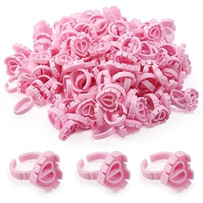 Glue Rings - Autdor 300Pcs Glue Rings for Eyelash Extensi