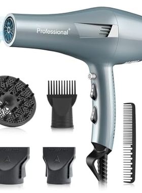 Ionic Salon Hair Dryer， Professional Blow Dryer 2200W AC