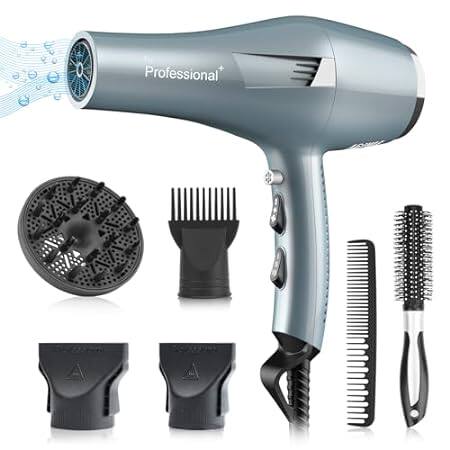 Ionic Salon Hair Dryer， Professional Blow Dryer 2200W AC