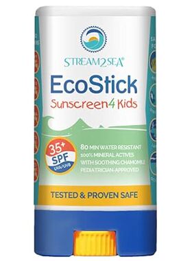 STREAM 2 SEA EcoStick SPF 35 Mineral Sunscreen Stick， Swe