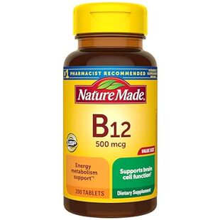 Nature Made Vitamin B12 500 mcg, Dietary Supplement for E