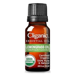 Cliganic USDA Organic Lemongrass Essential Oil - 100% Pur
