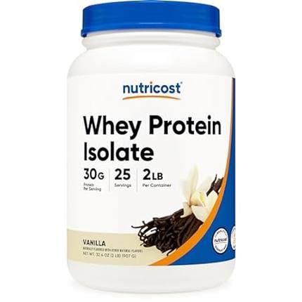 Nutricost Whey Protein Isolate Powder (Vanilla) 2LBS