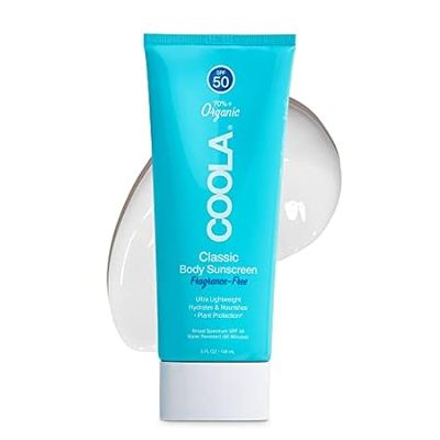 COOLA Organic Sunscreen SPF 50 Sunblock Body Lotion， Derm