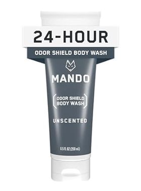 Mando Odor Shield Body Wash - 24 Hour Odor Control - Remo