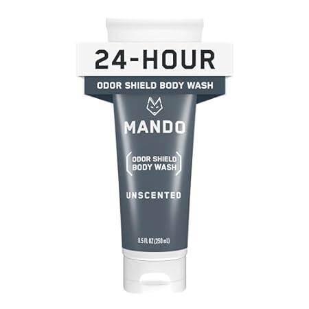 Mando Odor Shield Body Wash - 24 Hour Odor Control - Remo