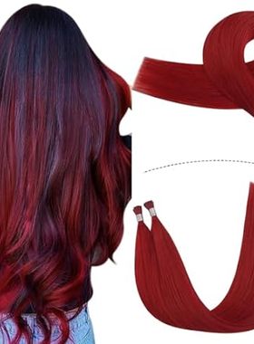 YoungSee Itip Human Hair Extensions Red Itips Hair Extens