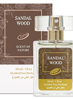 Zoha， Sandalwood Perfume for Women and Men， Alcohol-Free