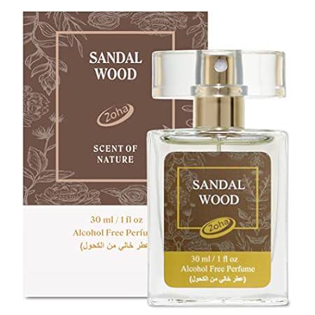 Zoha， Sandalwood Perfume for Women and Men， Alcohol-Free