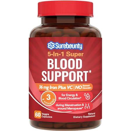 Iron Supplement， Iron Bisglycinate with Folate， Vitamin C
