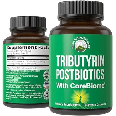 CoreBiome Tributyrin Postbiotic Supplement Clinically Tes