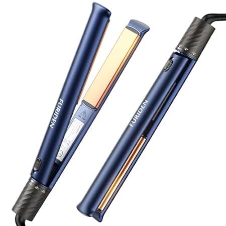 FURIDEN Hair Straightener and Curler 2 in 1， Flat Iron Cu