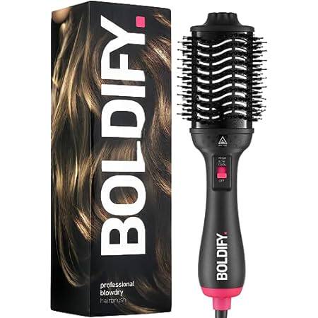 BOLDIFY Professional Blow Dry Brush - for Silky Shiny Cur