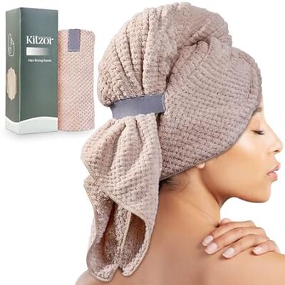 Microfiber Hair Towel Wrap for Women - Ultra Soft and Abs