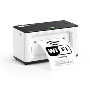 MUNBYN Wireless Thermal Printer， Wi-Fi Shipping Label Pri