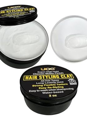 Hair Styling Clay- Super High Hold， Classic Matte Finish，