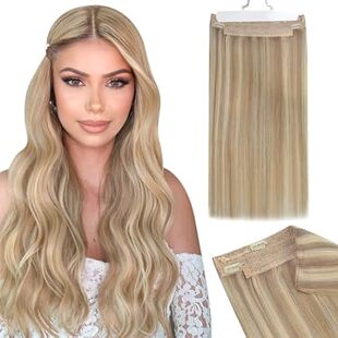 Ugeat Blonde Wire Hair Extensions Real Human Hair Fish Li
