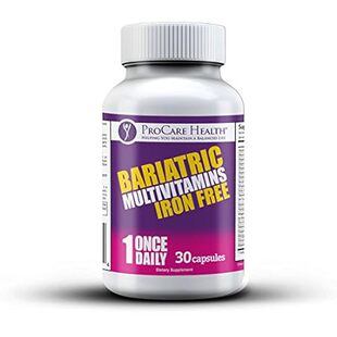 Bariatric Multivitamin | Capsule | Iron Free | 30 Count