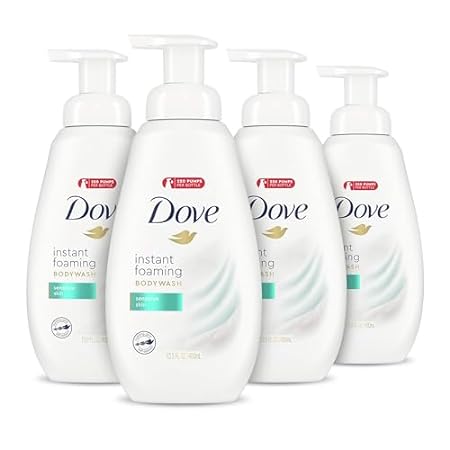 Dove Instant Foaming Body Wash for Softer and Smoother Sk