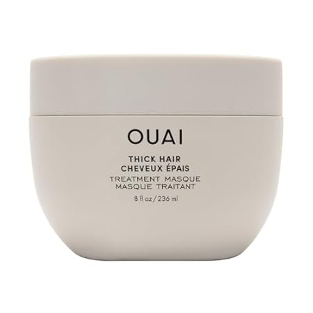 OUAI Thick Hair Mask - Hair Treatment Masque with Almond