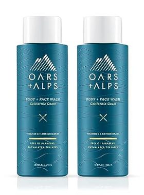 Oars + Alps Men's Moisturizing Body and Face Wash， Skin C
