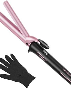 Wavytalk 1 Inch Curling Iron， Curling Wand with Ceramic C