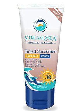STREAM 2 SEA Tinted Sunscreen with SPF 30 All Natural， Bi