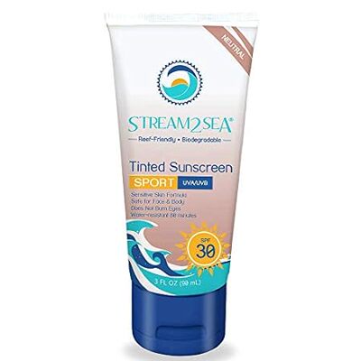 STREAM 2 SEA Tinted Sunscreen with SPF 30 All Natural， Bi