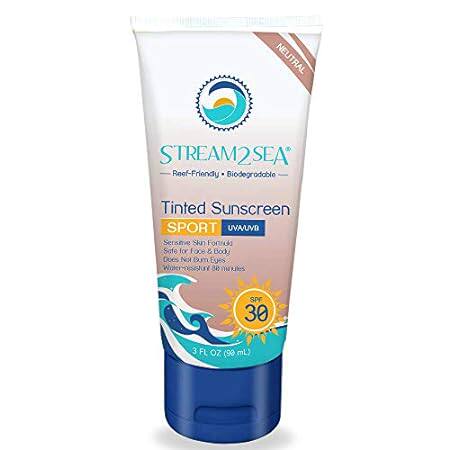STREAM 2 SEA Tinted Sunscreen with SPF 30 All Natural， Bi