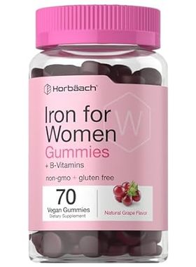 Horb?ach Iron Gummies for Women | Supplement with B Vitam