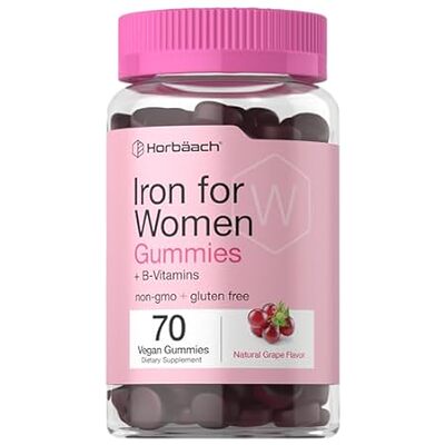 Horb?ach Iron Gummies for Women | Supplement with B Vitam