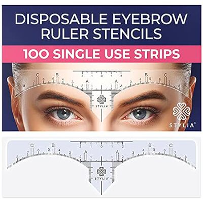 Disposable Eyebrow Ruler Stencils - Transparent Mapping S