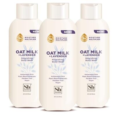 Soapbox Body Wash， Oat Milk + Lavender Body Wash Body Was