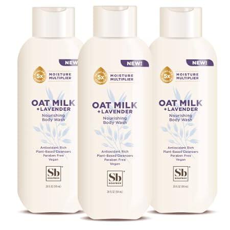 Soapbox Body Wash， Oat Milk + Lavender Body Wash Body Was