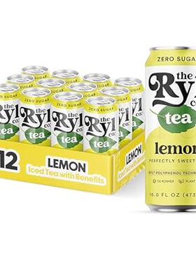 Ryl Iced Tea， Lemon， Antioxidant Superblend， Zero Sugar，