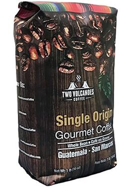 Two Volcanoes Coffee - Gourmet Guatemala Whole Bean Mediu