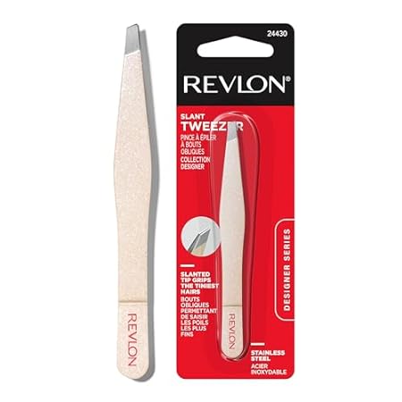 Revlon Designer Series Slant Tweezer， High Precision Twee