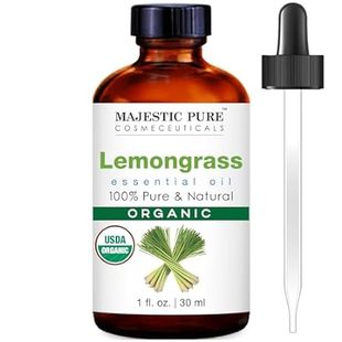 Majestic Lemongrass USDA Organic Essential Oil | 100% Org