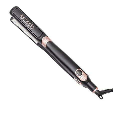usmooth Professional Styling Iron， Black， 1 Inch