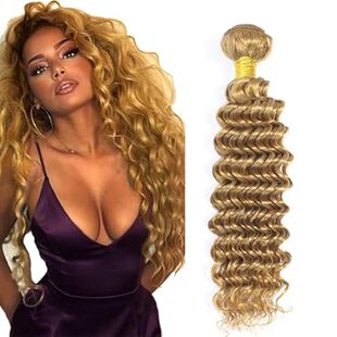 Honey Blonde Bundles 27 Deep Wave Human Hair Bundles 28 I