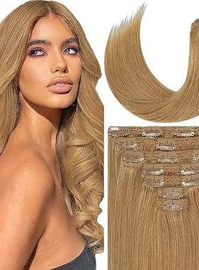 Loxxy Blonde Hair Extensions Clip in Extensions Remy Huma