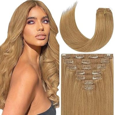 Loxxy Blonde Hair Extensions Clip in Extensions Remy Huma