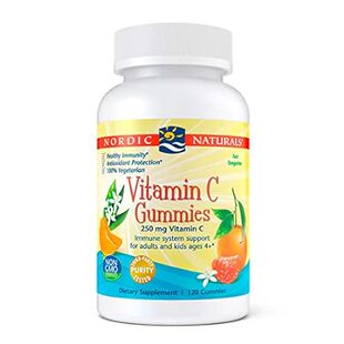 Nordic Naturals Vitamin C Gummies， Tart Tangerine - 120 G