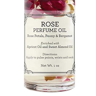 Rose Roll-On Perfume Body Oil - Refreshing Lightly Scente
